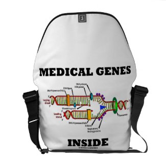 Medical Genes Inside (DNA Replication) rickshawmessengerbag