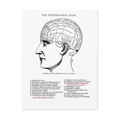 Medical Humanities Phrenology Postcards by Medical_Humanities