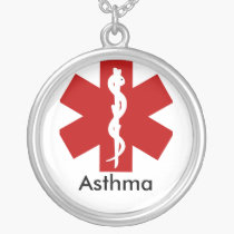 Medical ID Alert Necklace - Asthma necklaces