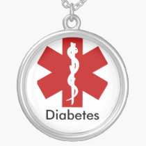 Medical ID Alert Necklace - Diabetes necklaces