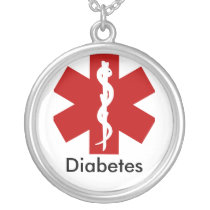 Medical ID Alert Necklace - Diabetes