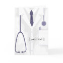 Medical Lab Jacket Greeting Card