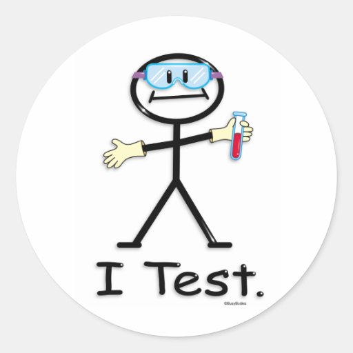 Medical Lab Tech Round Sticker Zazzle