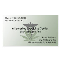 Medical Marijuana Business Card profilecard