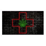 medical marijuana : electric sign business card