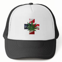 Medical Marijuana Flag Hat