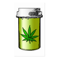 medical marijuana pill bottle business card template