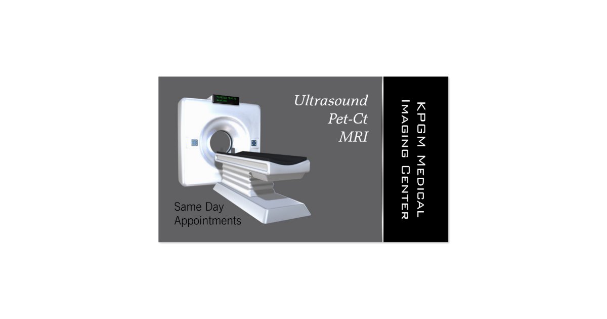 Medical MRI imaging Business Card Zazzle