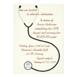 Medical or Nursing Degree Graduation Invitation invitations