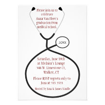Medical or Nursing Graduation Party Invitation