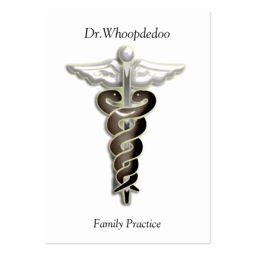 medical practice business cards (front side)