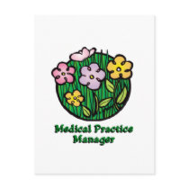 Medical Practice Manager Blooms postcards
