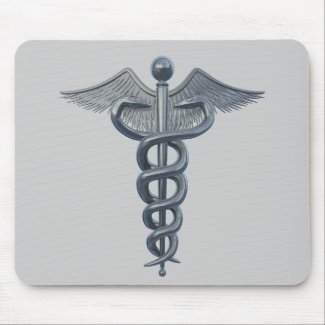 Medical Profession Caduceus Symbol Mousepad