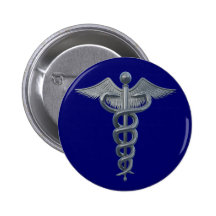 Medical Profession Symbol Pinback Buttons