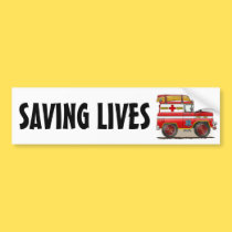 Medical Rescue Van Bumper Sticker SL bumper stickers