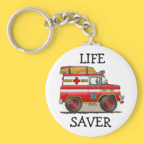 Medical Rescue Van Keychain keychains