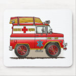 Medical Rescue Van Mouse Pad Medical Rescue Van Mouse Pad