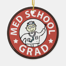 Medical School Grad (Male) Christmas Ornament