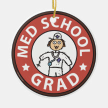 Medical School Graduation (Female) Christmas Tree Ornaments