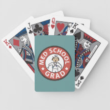 Medical School Graduation (Female) Bicycle Poker Deck