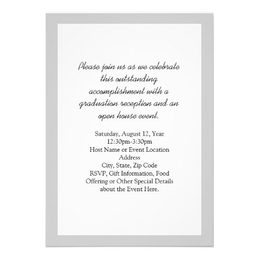 Medical School Graduation Party Invitation
