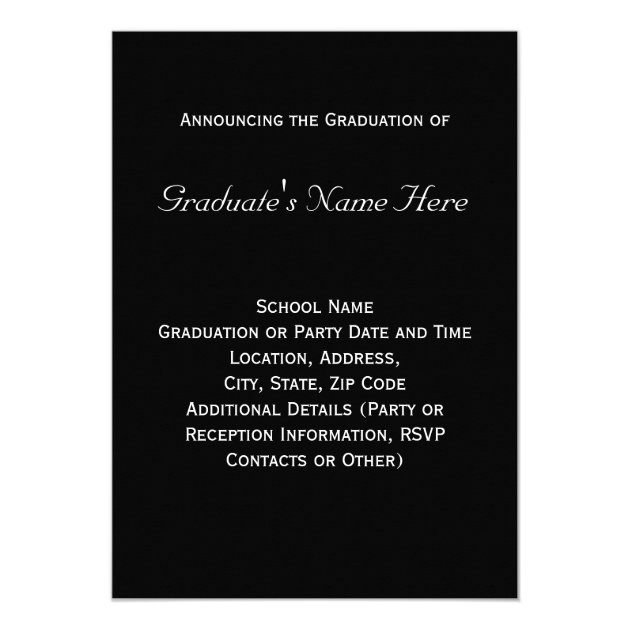 Medical School/Nursing Graduation Announcement