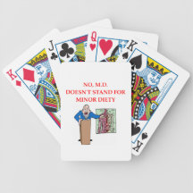 medical schoolo joke deck of cards