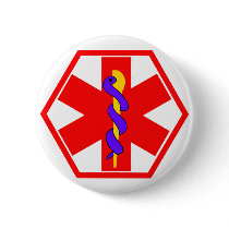 MEDICAL SIGN ID TAG buttons