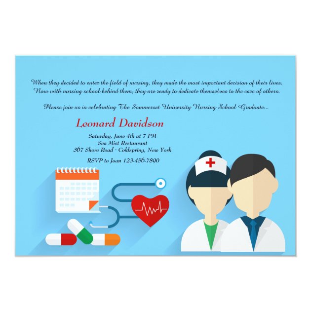 Medical Staff Graduation Invitation