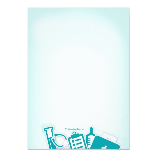 Medical Supplies Graduation Invitation