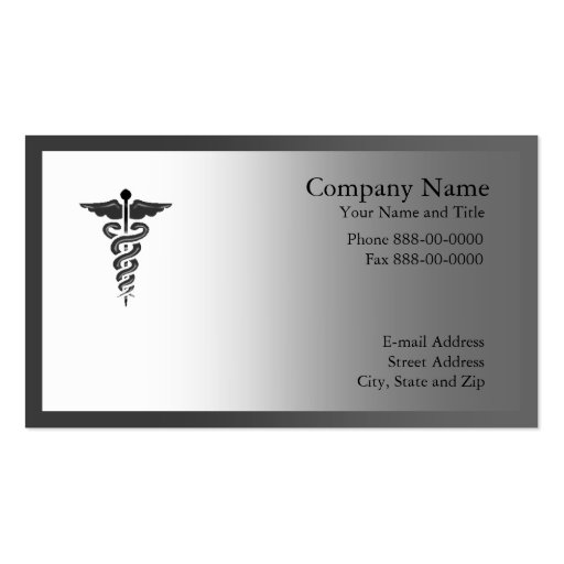 Medical Symbol Business Card