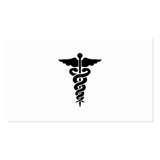 Medical Symbol Business Card Template (front side)