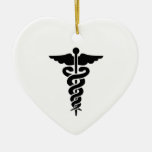 Medical Symbol Caduceus Christmas Tree Ornaments