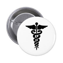 Medical Symbol Pinback Buttons