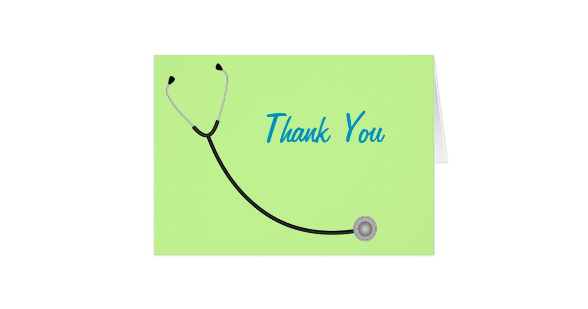 Medical Thank You Card Zazzle