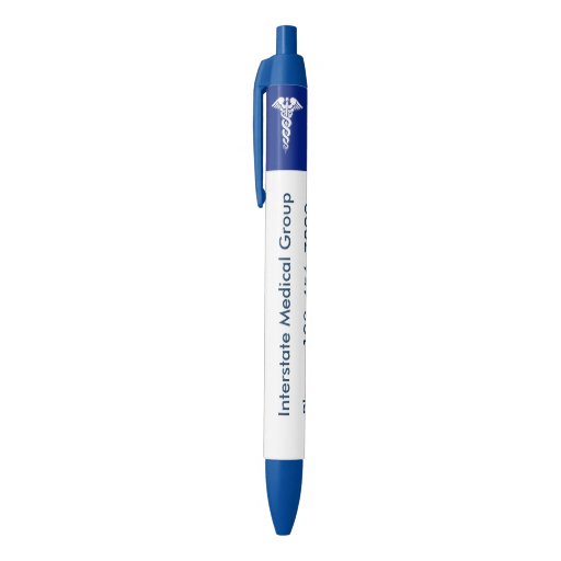 Medical Theme Promotional Black Ink Pen Zazzle