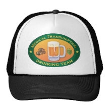 Medical Transcription Drinking Team Hats