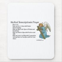 Medical Transcription Prayer mousepads