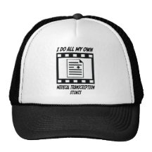 Medical Transcription Stunts Mesh Hat
