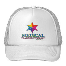 Medical Transcriptionist Multi C Star Trucker Hats