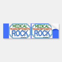 Medical Transcriptionists Rock Bumper Sticker