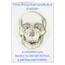 Medical Triad with Skull card