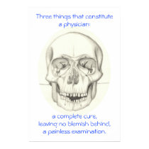 Medical Triad with Skull print by bio_muse Medical Triad with Skull print