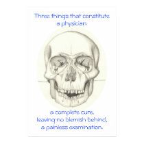 Medical Triad with Skull print posters