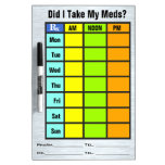 Medication Check List (Dry Erase Board)