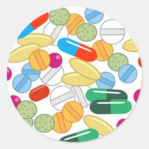 Medication Classic Round Sticker Zazzle