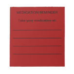 Medication Reminder Notepads