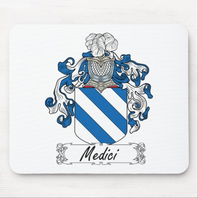 Medici Family Crest Mouse Mats by coatsofarms