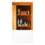 Medicine Cabinet with Asthma Medication Photo Card Template