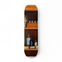 Medicine Cabinet with Asthma Medication Skate Board